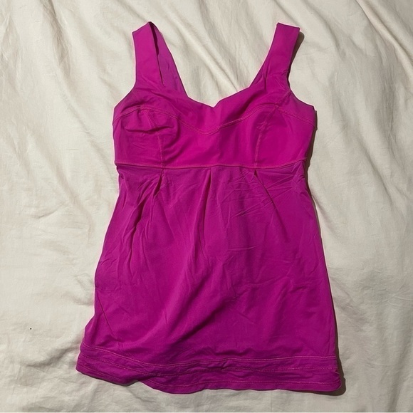 Lululemon Run: Tame Me Tank Barbie Pink Size 6 - Picture 2 of 7